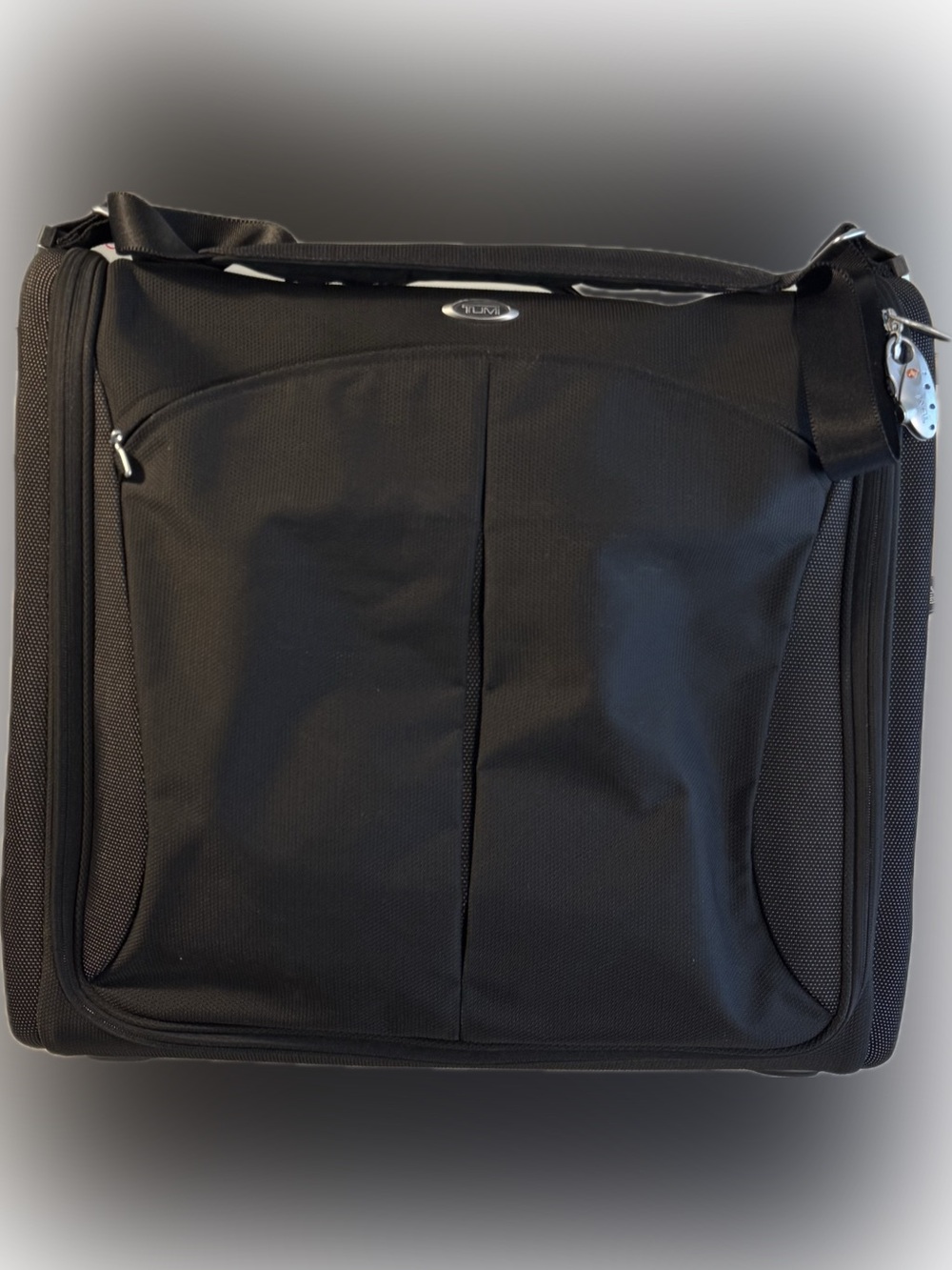 TUMI T3 Black Ballistic Nylon Hanging Garment Bag Carry On Suit Travel Luggage